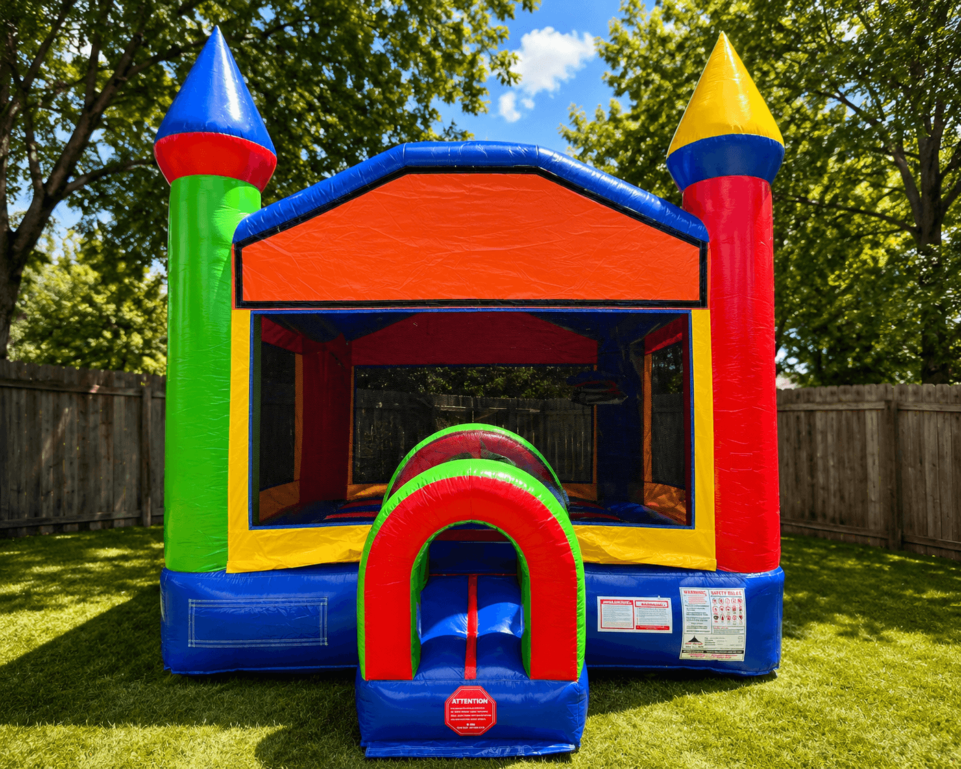 Rainbow Castle Bounce House